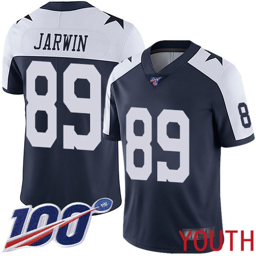Youth Dallas Cowboys Limited Navy Blue Blake Jarwin Alternate #89 100th Season Vapor Untouchable Throwback NFL Jersey->women nfl jersey->Women Jersey